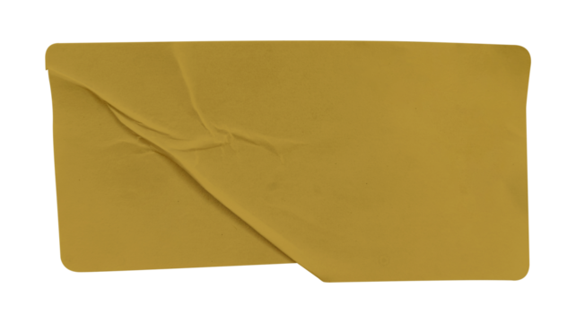 Brown crumpled papaer isolated on white