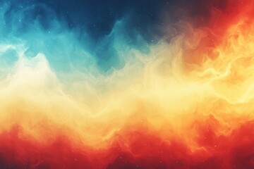 Obraz premium A bright and colorful background featuring blue, orange, and yellow tones creating an energetic and cheerful atmosphere