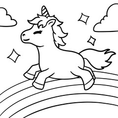 Unicorn Coloring Page
