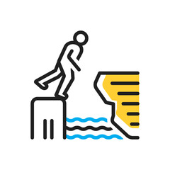 Multi color icon for dare