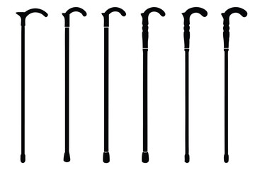 walking cane icon icons vector