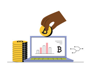 Cryptocurrency Concept Illustration