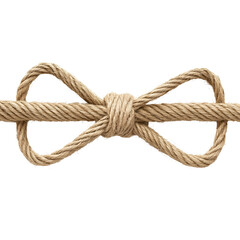 Obraz premium Nautical Knot Rope Tie: Durable and Decorative Braided Twine for Marine and Home Decor Craft Projects
