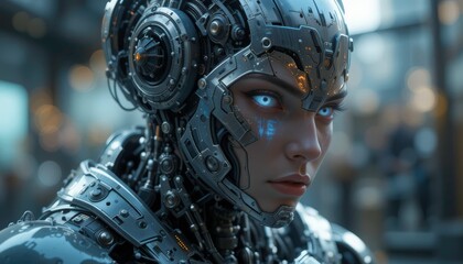 Fototapeta premium - Cyberpunk aesthetic