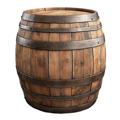 Obraz premium Rustic Decor: Handcrafted Oak Barrel for Wine and Beverage Storage with Vintage Style