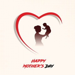 Happy Mothers day celebration beautiful background design
