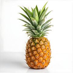 Fototapeta premium Fresh pineapple on white background