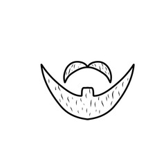 beard line illustration