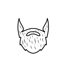 beard line illustration