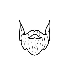 beard line illustration