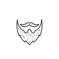 beard line illustration