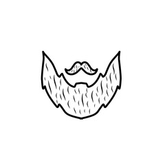 beard line illustration