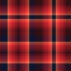 Red Ombre Plaid textured Seamless Pattern