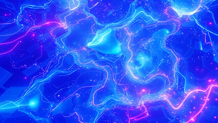 Modern server room technology concept, Abstract technology background.