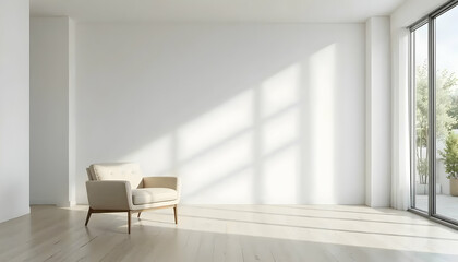 Fototapeta premium Abstract background with drop shadow and light. Backdrop for product presentation