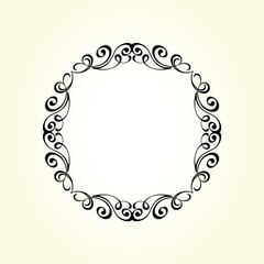 5435.eps  vector frame with floral ornament