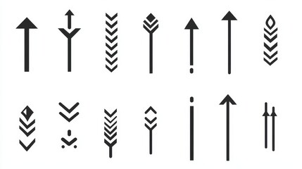 Minimalist Directional Arrow Icons