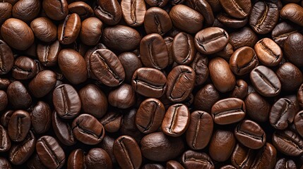 Obraz premium Generative AI, Roasted Coffee Beans