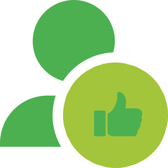 User ok fill color icon