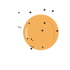 Sunny side egg with black pepper