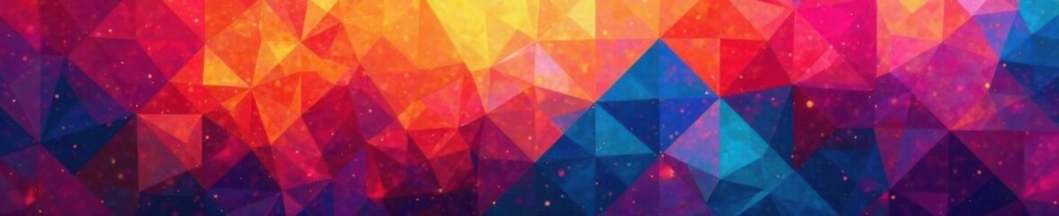 Geometric patterns with vibrant colors and shapes blending into each other, computer desktop background, modern aesthetic