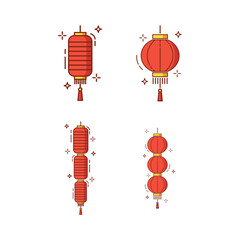 Chinese lantern icon