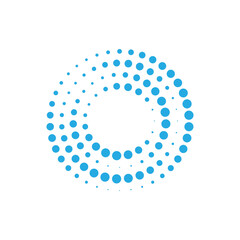 Circle dotted Abstract round halftone circle frames