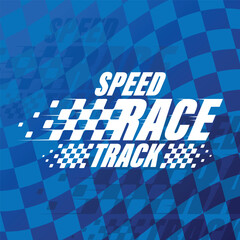 Sport blue racing background