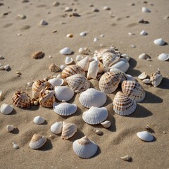 shells on the beach