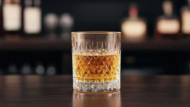 glass of whiskey bourbon, smooth and inviting