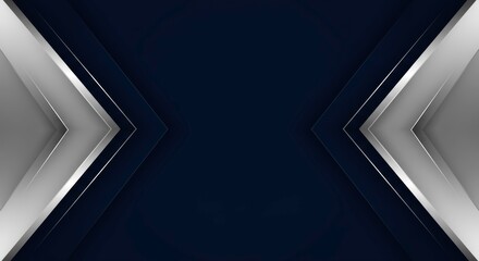 Stylish Dark Blue Office Stationery Mockup Notebook Pen Containers Geometric Design