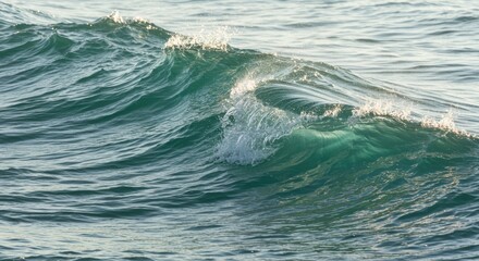 Dramatic Ocean Wave Crashing Sea Water Texture Blue Green Water Nature Background