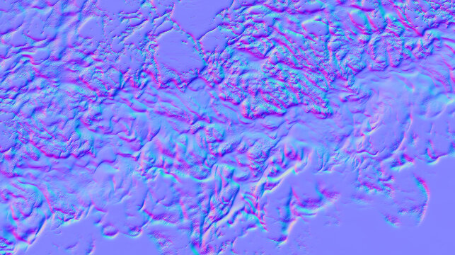 Seamless Dry Cracked Ground Normal Map Texture