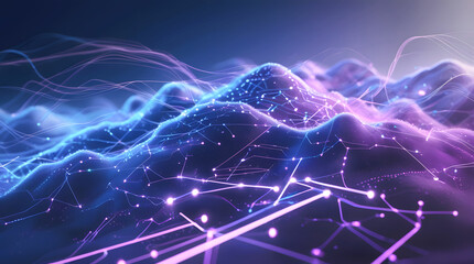 Futuristic Cybersecurity Command Center - High-Tech Digital Data Room Design