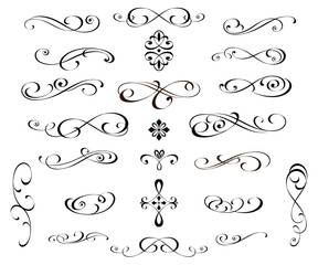 5522.eps calligraphic design elements and page decoration