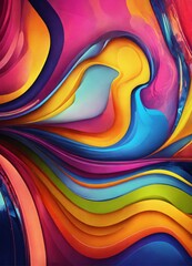 abstract colorful background with waves