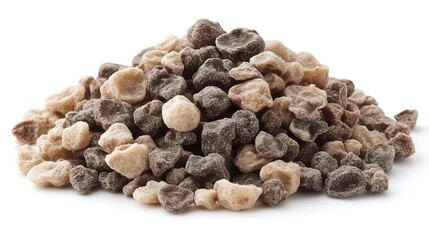Obraz premium Pile of light and dark brown rock candy.