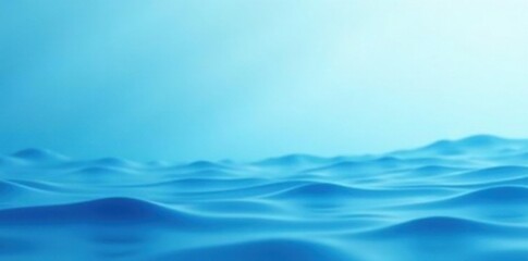 Soft blue gradient background with gentle wave ripples resembling a peaceful ocean surface , gradient, blue