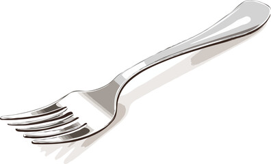 fork isolated on white