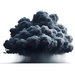 A dark grape fruits with leaves isolated on white background.jpg, A dark thunderstorm clouds isolated on white background