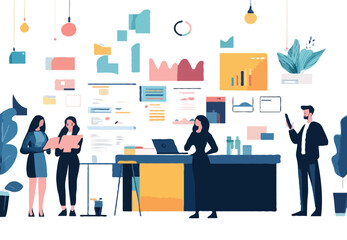 business flat illustration