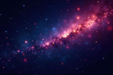 Fototapeta premium Sparkling starry night with glittering celestial bodies, sparkling, stars