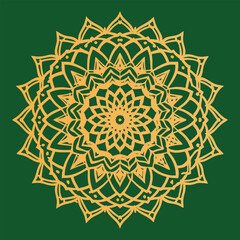 Circular pattern in the form of a mandala. Henna tatoo mandala.