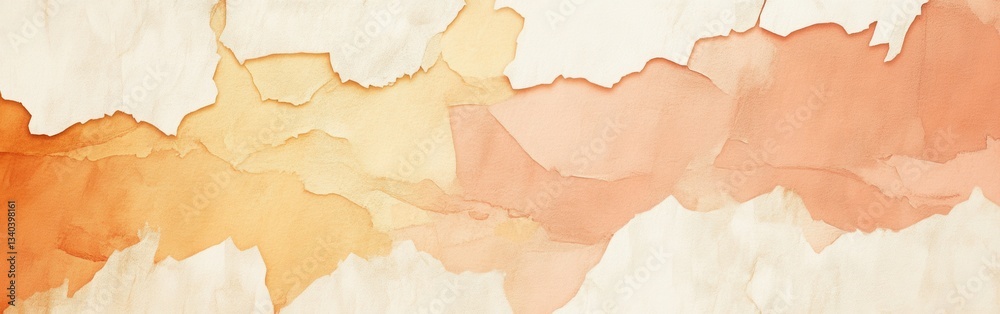 Fototapete smooth pencil strokes create texture on torn amber patches showcasing shades of warmth and depth in 