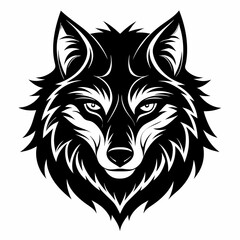 wolf head vector