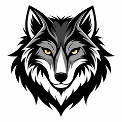 wolf head vector