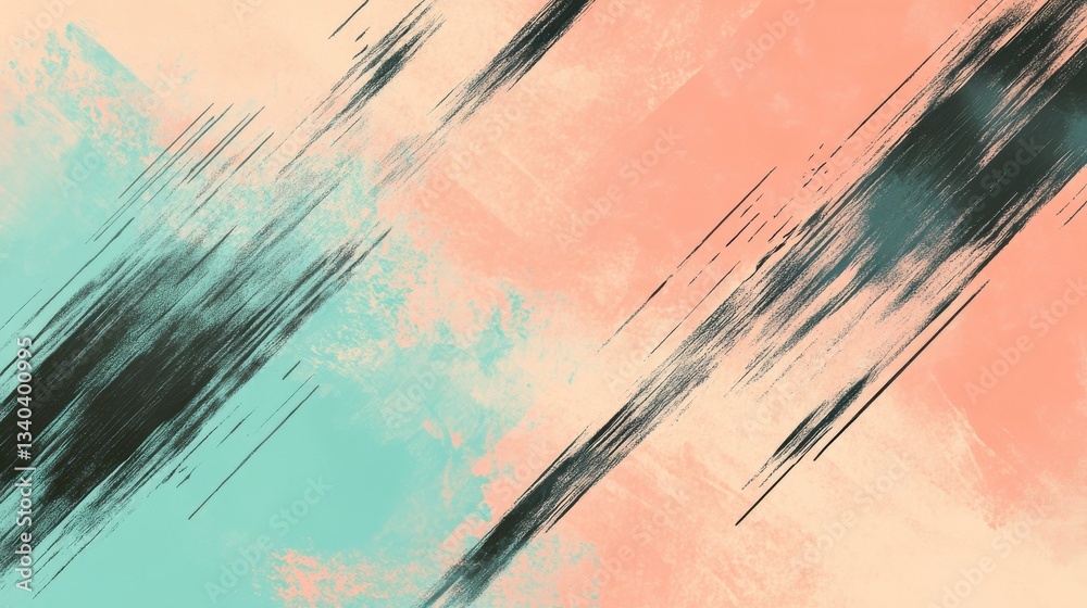 Fototapete elegant background with delicate pencil strokes in muted colors creating a soothing, abstract visual