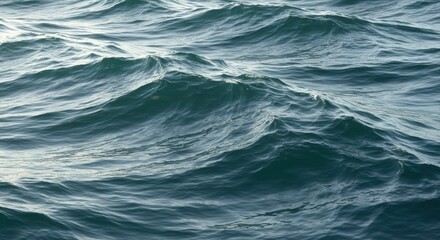 Fototapeta premium Serene Ocean Waves Blue Water Texture Calm Sea Surface Nature Background Image