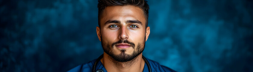 Fototapeta premium Portrait Photo of a Male Doctor