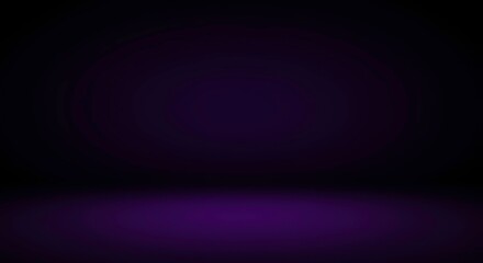 Naklejka premium Deep Purple Gradient Background Studio Photography Backdrop Dark Moody Texture